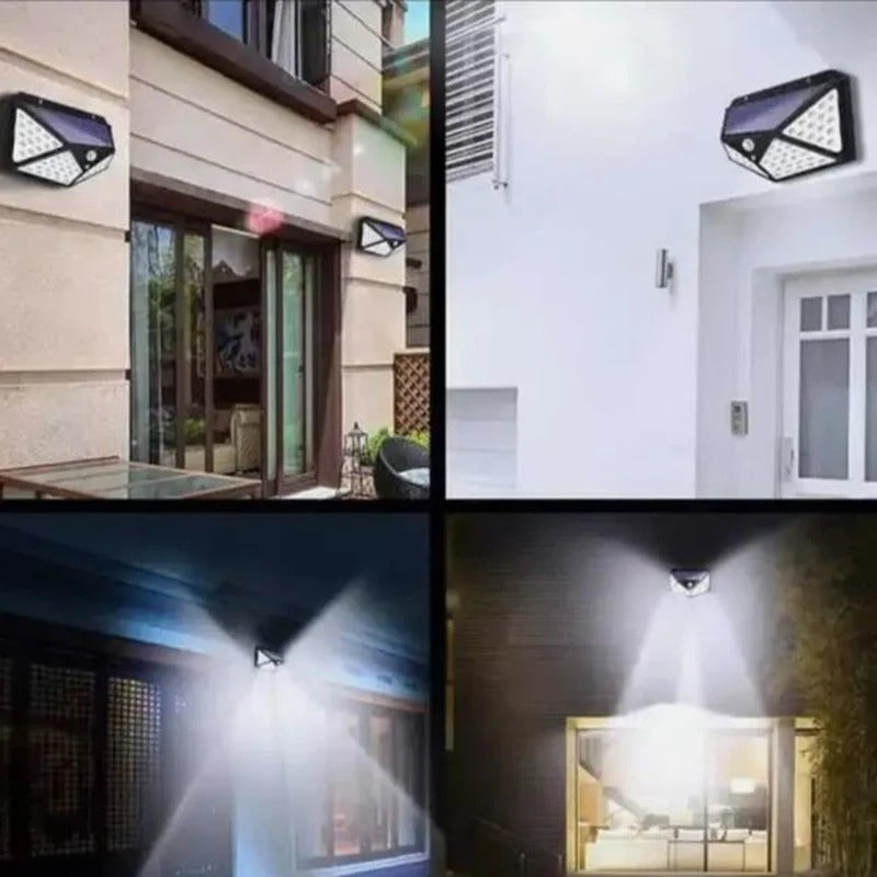 Solar Motion Sensor Wall Lights, 2-Pack
