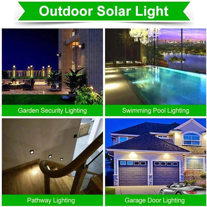 Solar Motion Sensor Wall Lights, 2-Pack